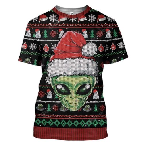 Ugly Alien Custom T-shirt - Hoodies Apparel HD-AT20111913 3D Custom Fleece Hoodies T-Shirt S