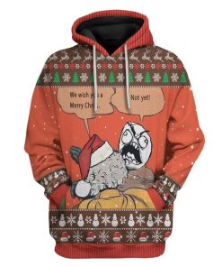 Ugly Angry Face Meme Slapping Santa Christmas Custom T-Shirts Hoodies Apparel HD-TA0612194 3D Custom Fleece Hoodies Hoodie S