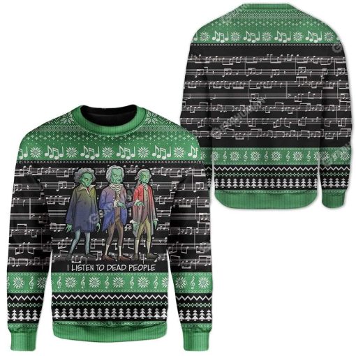 Ugly Beethoven Bach Mozart Custom Sweater Apparel HD-AT13111904 Ugly Christmas Sweater