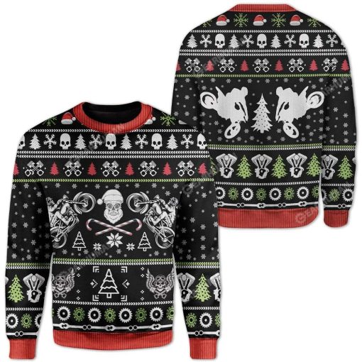 Ugly Biker Custom Sweater Apparel HD-DT22111910 Ugly Christmas Sweater