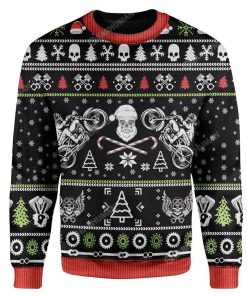 Ugly Biker Custom Sweater Apparel HD-DT22111910 Ugly Christmas Sweater Long Sleeve S 