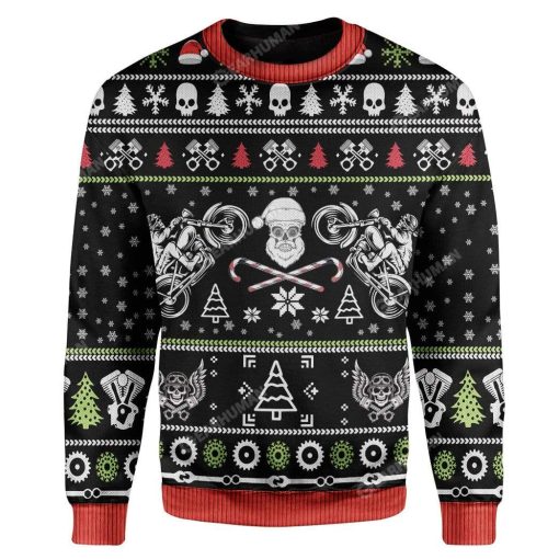 Ugly Biker Custom Sweater Apparel HD-DT22111910 Ugly Christmas Sweater Long Sleeve S