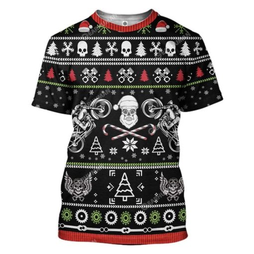 Ugly Biker Custom T-shirt - Hoodies Apparel HD-DT22111910 3D Custom Fleece Hoodies T-Shirt S