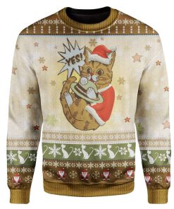 Ugly Cat Custom Sweater Apparel HD-AT22111901 Ugly Christmas Sweater Long Sleeve S 