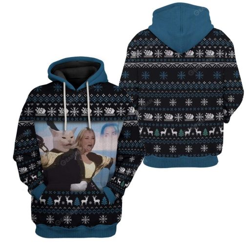 Ugly Cattanic Custom T-Shirts Hoodies Apparel MV-AT2611193 3D Custom Fleece Hoodies