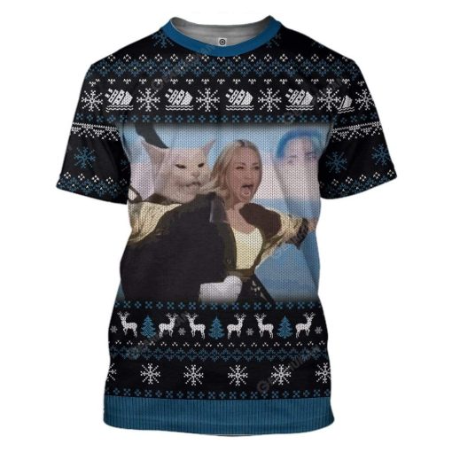 Ugly Cattanic Custom T-Shirts Hoodies Apparel MV-AT2611193 3D Custom Fleece Hoodies T-Shirt S