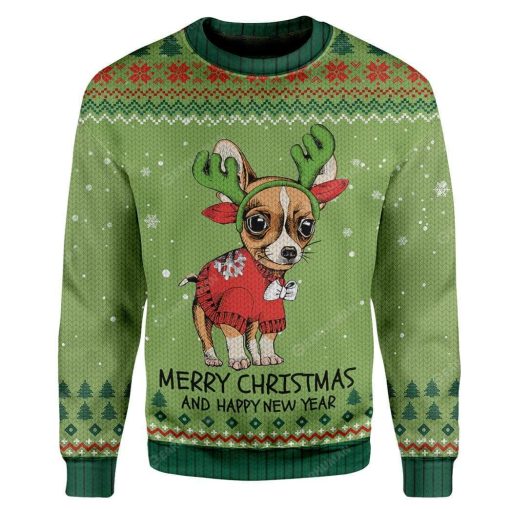 Ugly Chihuahua Christmas Hoodie T-Shirts Apparel DG-AT0512194 3D Custom Fleece Hoodies Long Sleeve S