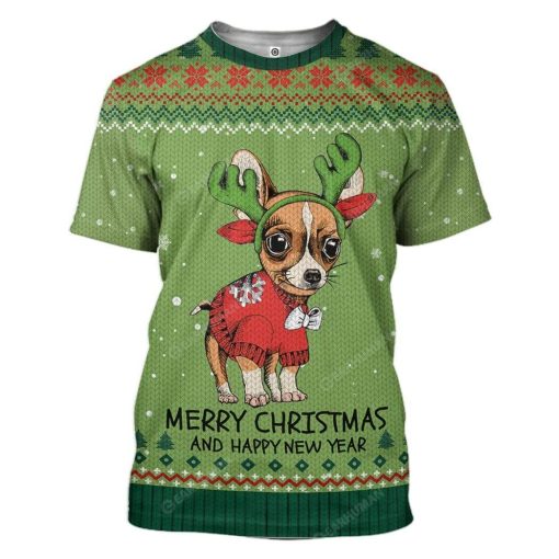 Ugly Chihuahua Christmas Hoodie T-Shirts Apparel DG-AT0512194 3D Custom Fleece Hoodies T-Shirt S