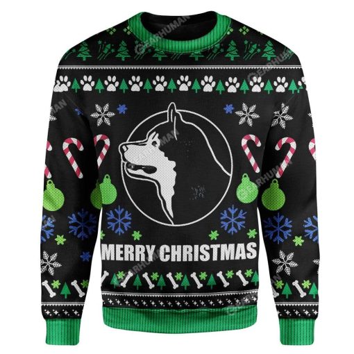 Ugly Christmas Alaskan Malamute Dog Breed Custom Sweater Apparel HD-AT25111915 3D Custom Fleece Hoodies Long Sleeve S