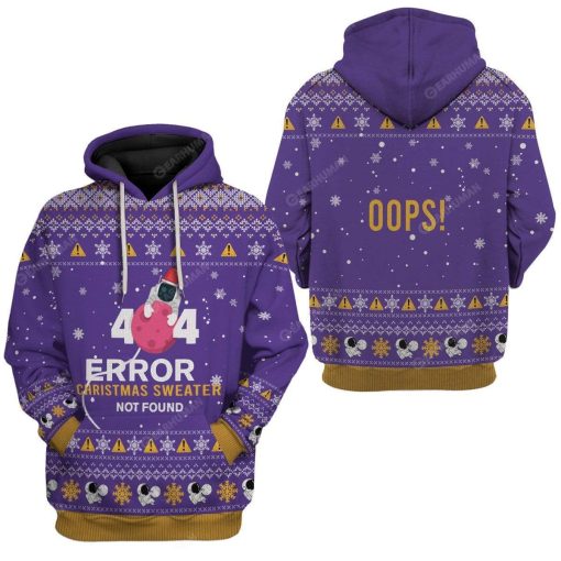 Ugly Christmas Astronaut Custom T-shirt - Hoodies Apparel HD-TA14111914 3D Custom Fleece Hoodies