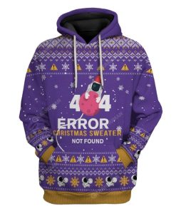 Ugly Christmas Astronaut Custom T-shirt - Hoodies Apparel HD-TA14111914 3D Custom Fleece Hoodies Hoodie S