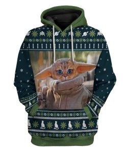 Ugly Christmas Baby Yocat Custom T-Shirts Hoodies Apparel HD-AT0612193 3D Custom Fleece Hoodies Hoodie S 