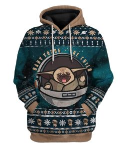 Ugly Christmas Baby Yopug The Child Custom T-Shirts Hoodies Apparel HD-AT0612196 3D Custom Fleece Hoodies Hoodie S 