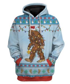 Ugly Christmas Bigfoot Hoodie T-Shirts Apparel HD-TA2711193 3D Custom Fleece Hoodies Hoodie S 