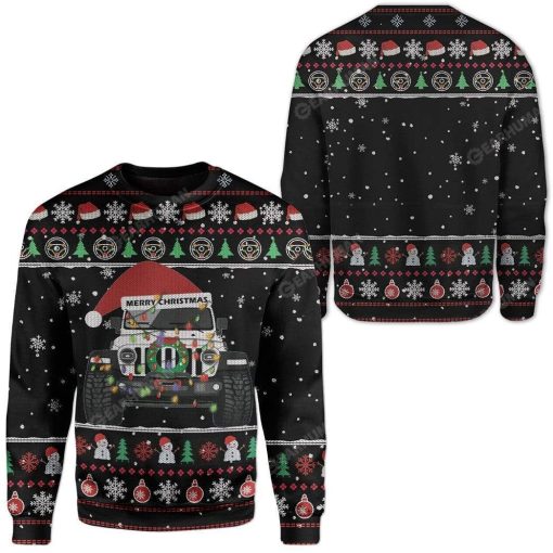 Ugly Christmas Car Custom T-shirt - Hoodies Apparel HD-TA21111902 3D Custom Fleece Hoodies