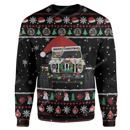 Ugly Christmas Car Custom T-shirt - Hoodies Apparel HD-TA21111902 3D Custom Fleece Hoodies Long Sleeve S