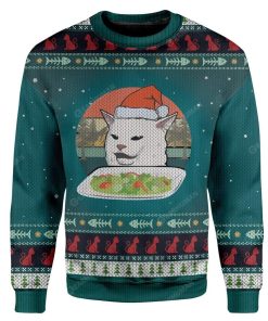 Ugly Christmas Cat Custom Sweater Apparel HD-AT16111916 Ugly Christmas Sweater Long Sleeve S 