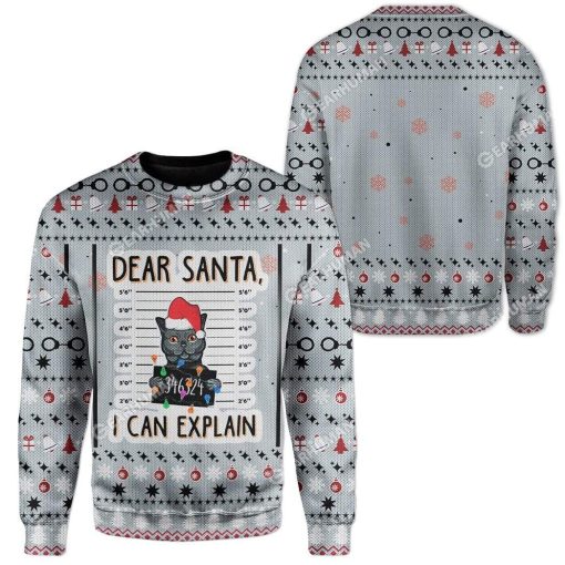 Ugly Christmas Cat Custom Sweater Apparel HD-TA15111909 Ugly Christmas Sweater