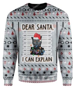 Ugly Christmas Cat Custom Sweater Apparel HD-TA15111909 Ugly Christmas Sweater Long Sleeve S 