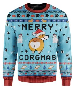 Ugly Christmas Corgi Custom Sweater Apparel HD-TA15111906 Ugly Christmas Sweater Long Sleeve S 