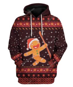 Ugly Christmas Cute Christmas Gingerbread Hoodie T-Shirts Apparel HD-AT2711193 3D Custom Fleece Hoodies Hoodie S 