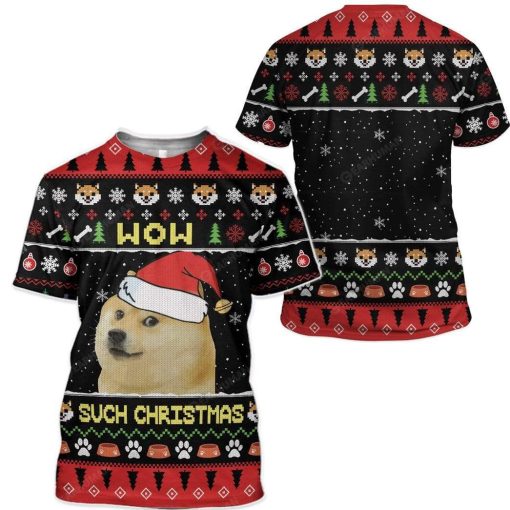 Ugly Christmas Dog Custom Sweater Apparel HD-DT12111907 3D Custom Fleece Hoodies