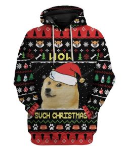 Ugly Christmas Dog Custom Sweater Apparel HD-DT12111907 3D Custom Fleece Hoodies Hoodie S 