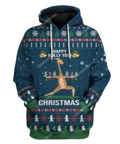 Ugly Christmas Holly Yogi Giraffe Hoodie T-Shirts Apparel AN-TA2711192 3D Custom Fleece Hoodies Hoodie S 