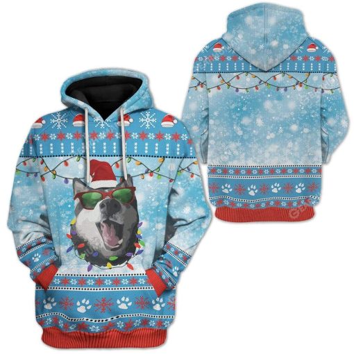 Ugly Christmas Husky Hoodie T-Shirts Apparel DOG-AT2711191 3D Custom Fleece Hoodies