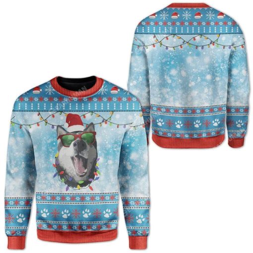 Ugly Christmas Husky Hoodie T-Shirts Apparel DOG-AT2711191 3D Custom Fleece Hoodies