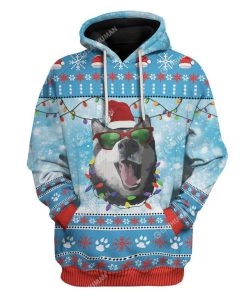 Ugly Christmas Husky Hoodie T-Shirts Apparel DOG-AT2711191 3D Custom Fleece Hoodies Hoodie S 