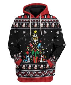 Ugly Christmas Ice Hockey Christmas Tree Hoodie T-Shirts Apparel SP-AT2711196 3D Custom Fleece Hoodies Hoodie S 