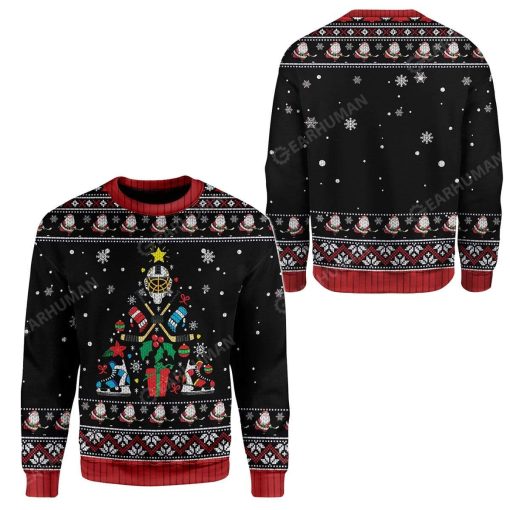 Ugly Christmas Ice Hockey Christmas Tree Sweater Apparel SP-AT2711196 Ugly Christmas Sweater