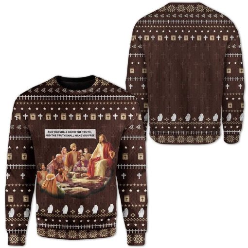 Ugly Christmas Jesus Custom Sweater Apparel HD-AT16111907 Ugly Christmas Sweater