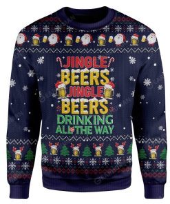 Ugly Christmas Jinger Beers Custom Sweater Apparel HD-DT22111914 Ugly Christmas Sweater Long Sleeve S 
