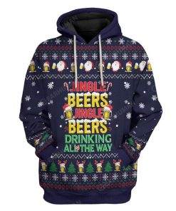 Ugly Christmas Jinger Beers Custom T-Shirts Hoodies Apparel HD-DT22111914 3D Custom Fleece Hoodies Hoodie S 
