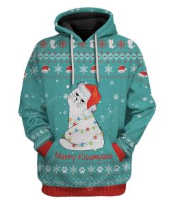 Ugly Christmas Merry Kissmyass Custom T-Shirts Hoodies Apparel HD-AT25111916 3D Custom Fleece Hoodies Hoodie S 