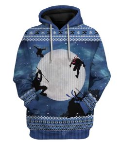 Ugly Christmas Ninja Hoodie TShirt Apparel HD-TA0312193 3D Custom Fleece Hoodies Hoodie S