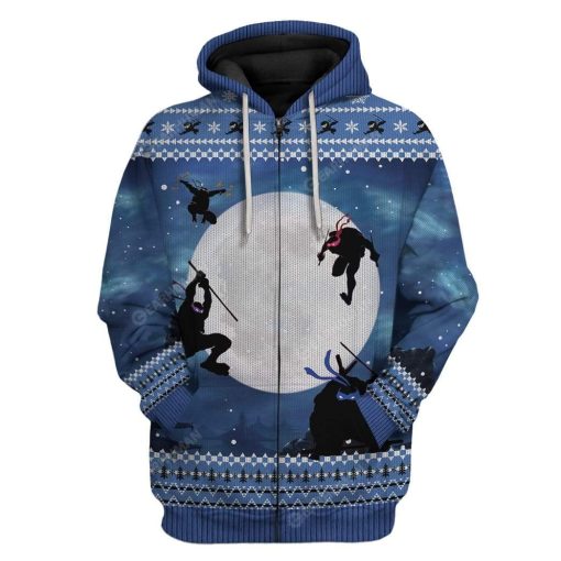 Ugly Christmas Ninja Hoodie TShirt Apparel HD-TA0312193 3D Custom Fleece Hoodies Zip Hoodie S