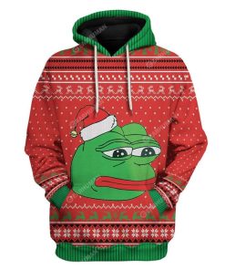 Ugly Christmas Pepe The Frog Custom T-Shirts Hoodies Apparel HD-AT2811195 3D Custom Fleece Hoodies Hoodie S 