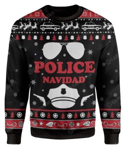 Ugly Christmas Police Navidad Custom Sweater Apparel HD-DT2611195 Ugly Christmas Sweater Long Sleeve S 
