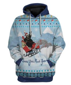 Ugly Christmas Santa Bear White Dolman Hoodie TShirt Apparel HD-AT0312193 3D Custom Fleece Hoodies Hoodie S 