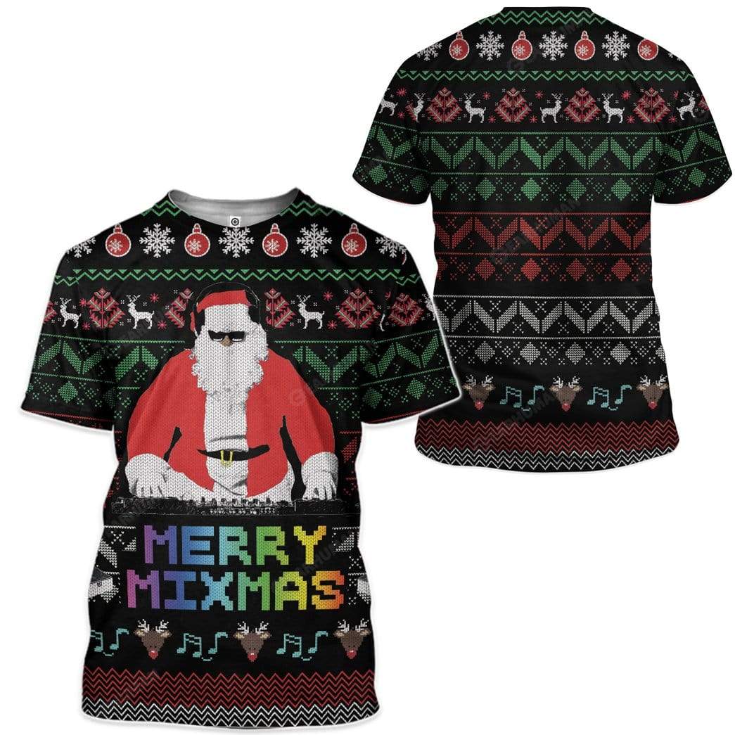 Gearhumans Ugly Christmas Santa Custom Sweater Apparel 7 Ugly Christmas Santa Custom Sweater Apparel HD-AT18111914 3D Custom Fleece Hoodies