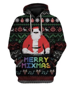 Ugly Christmas Santa Custom Sweater Apparel HD-AT18111914 3D Custom Fleece Hoodies Hoodie S 