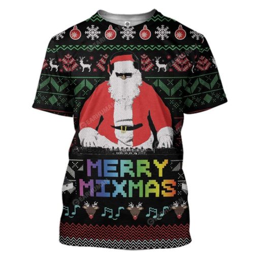 Gearhumans Ugly Christmas Santa Custom Sweater Apparel 10 Ugly Christmas Santa Custom Sweater Apparel HD-AT18111914 3D Custom Fleece Hoodies T-Shirt S