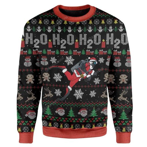 Ugly Christmas Santa Custom Sweater Apparel HD-AT20111914 Ugly Christmas Sweater Long Sleeve S