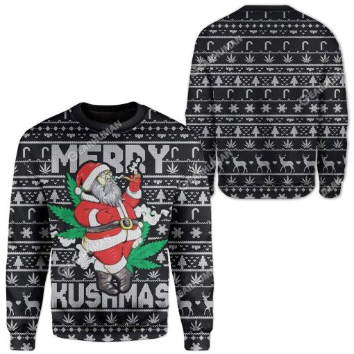 Ugly Christmas Santa Custom T-shirt - Hoodies Apparel HD-AT14111919 3D Custom Fleece Hoodies