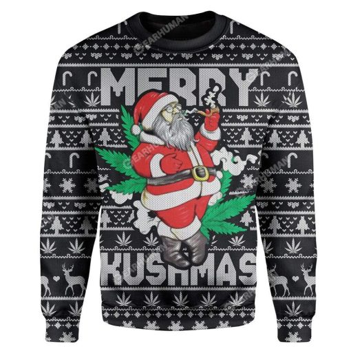 Ugly Christmas Santa Custom T-shirt - Hoodies Apparel HD-AT14111919 3D Custom Fleece Hoodies Long Sleeve S