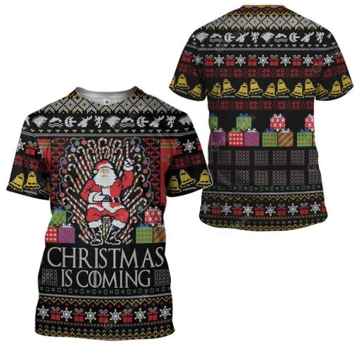 Ugly Christmas Santa Custom T-shirt - Hoodies Apparel HD-AT16111921 3D Custom Fleece Hoodies