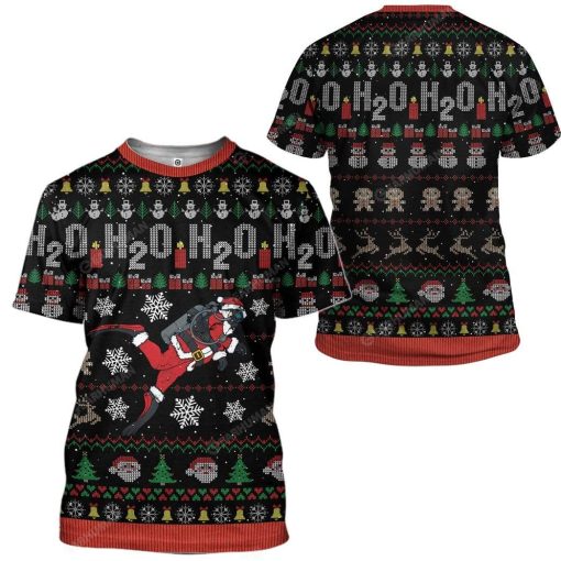 Ugly Christmas Santa Custom T-shirt - Hoodies Apparel HD-AT20111914 3D Custom Fleece Hoodies